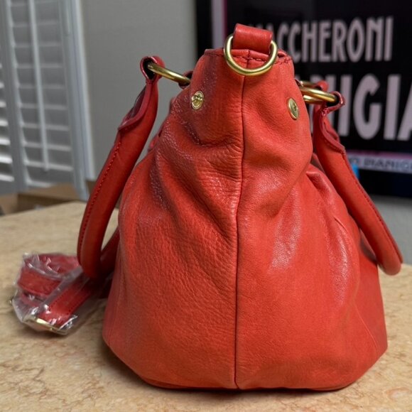 J. Crew Vintage Soft Genuine Leather Shoulder / Crossbody Bag - Picture 4 of 9